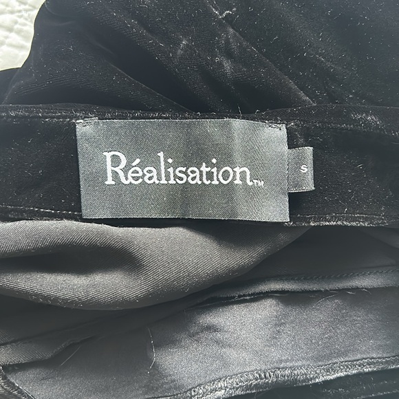 Realisation Par Joni Skirt in Black Velvet - Picture 3 of 3